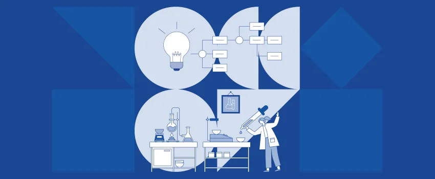 Campaign visual for the course Smart experimental design